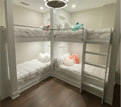 Custom children bunk beds by The Trim Wright.
